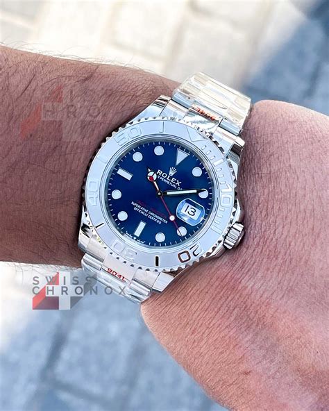 rolex yachtmaster replica blue dial|rolex yacht master 40mm price.